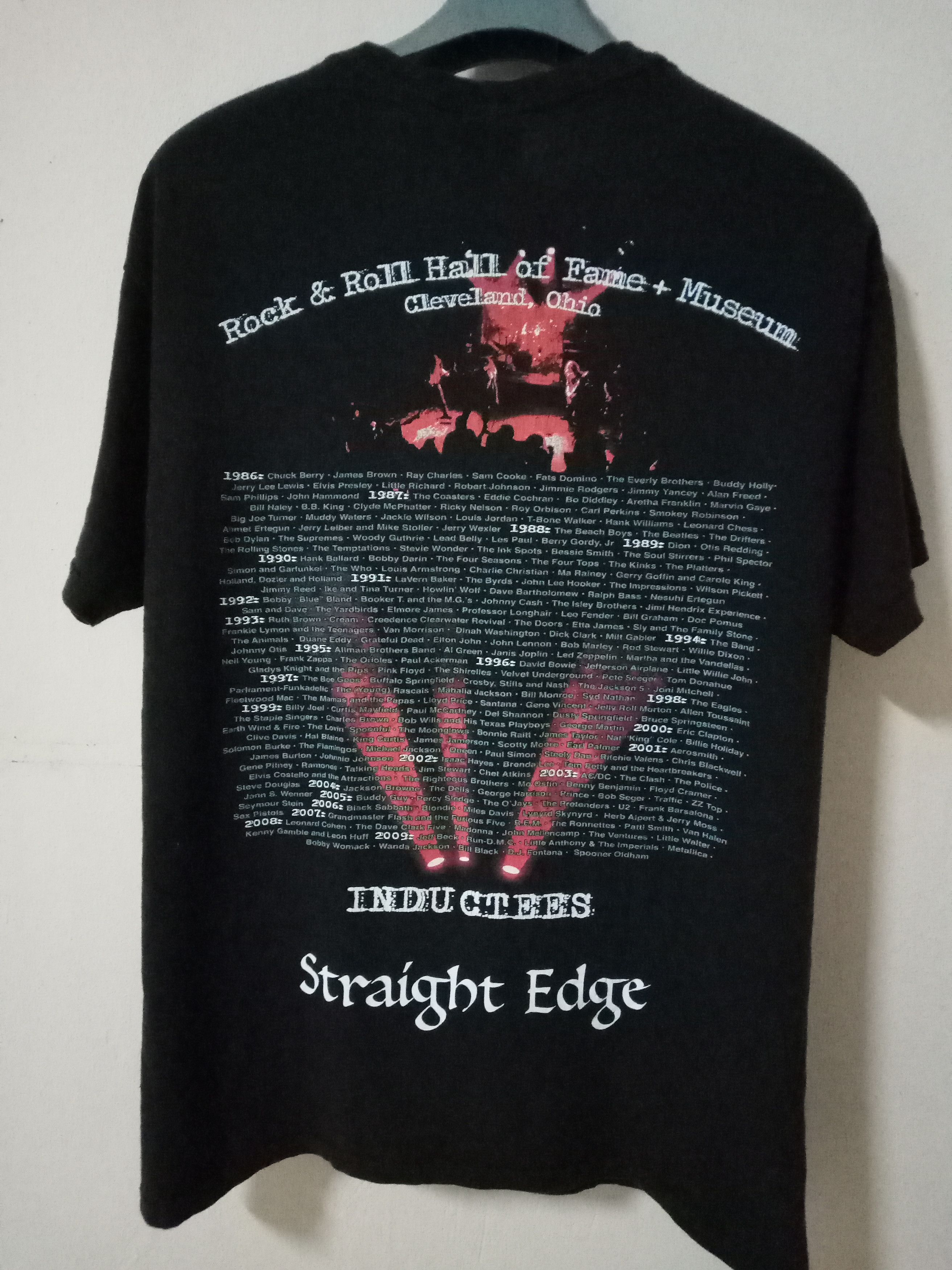 Band Tees Vintage Straight Edge Rock n Roll Hall of fame Concert tour Size US L / EU 52-54 / 3 - 5 Thumbnail