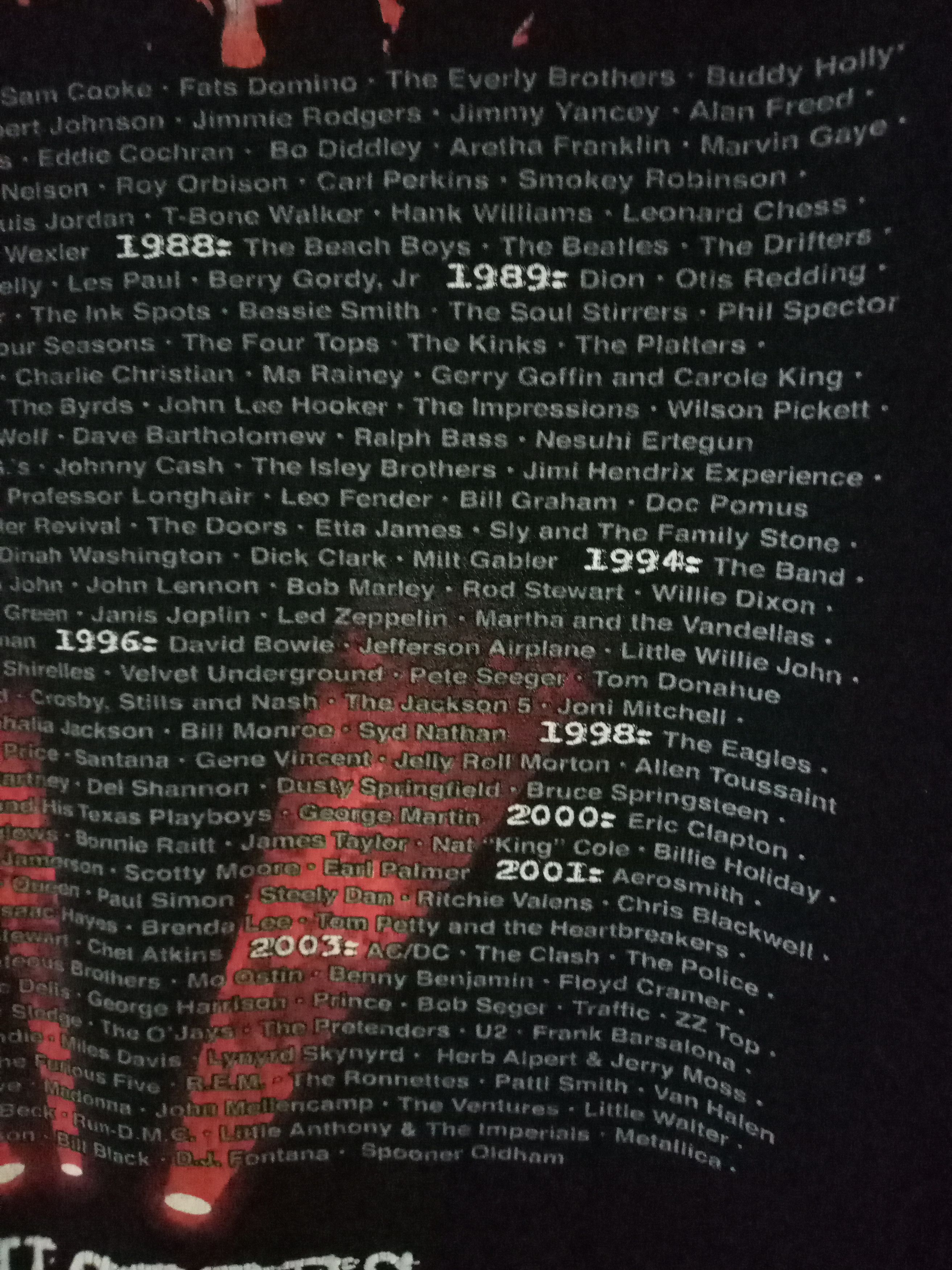 Band Tees Vintage Straight Edge Rock n Roll Hall of fame Concert tour Size US L / EU 52-54 / 3 - 6 Thumbnail