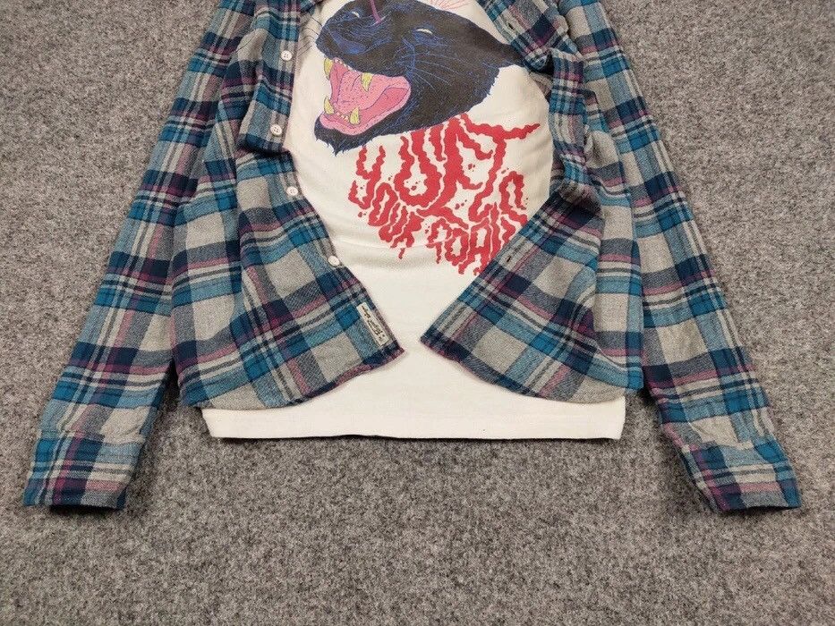 Flannel Vintage Flannel Shirt Plaid Checkered Travis Scott Style Size US S / EU 44-46 / 1 - 5 Thumbnail