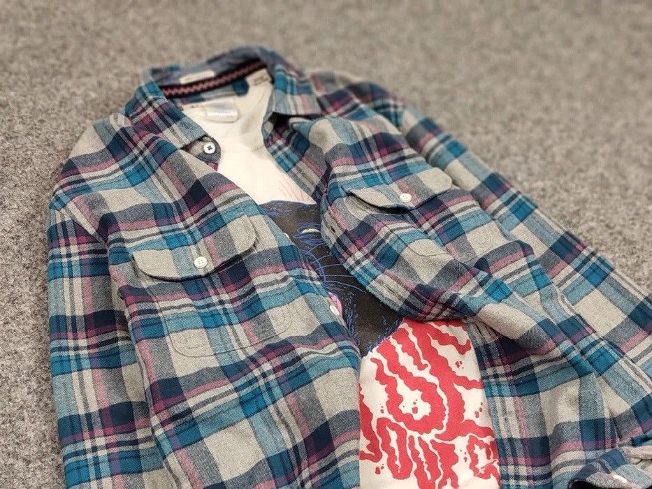 Flannel Vintage Flannel Shirt Plaid Checkered Travis Scott Style Size US S / EU 44-46 / 1 - 11 Thumbnail