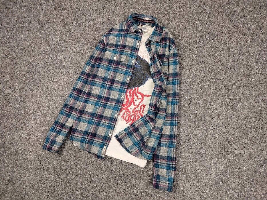 Flannel Vintage Flannel Shirt Plaid Checkered Travis Scott Style Size US S / EU 44-46 / 1 - 7 Thumbnail
