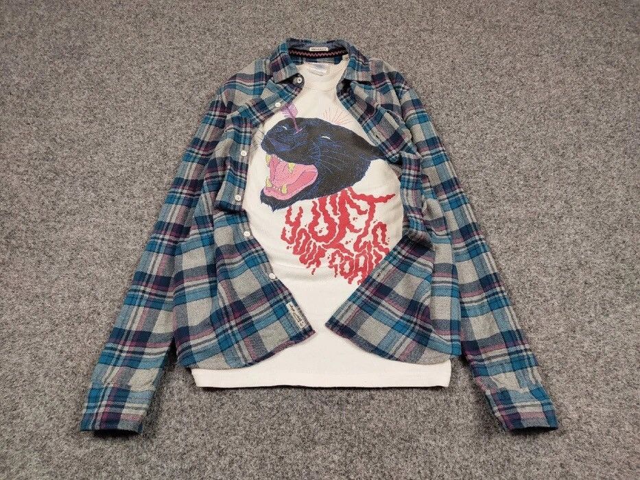 Flannel Vintage Flannel Shirt Plaid Checkered Travis Scott Style Size US S / EU 44-46 / 1 - 2 Thumbnail