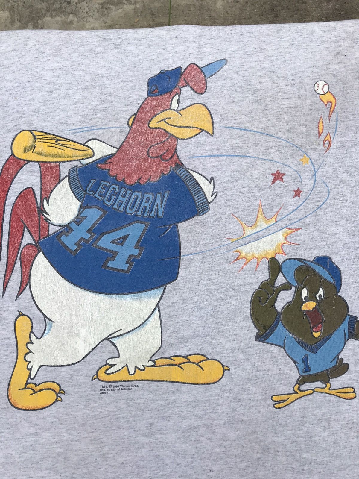 Vintage 90s Looney tunes Foghorn leghorn and Henery Hawk XL