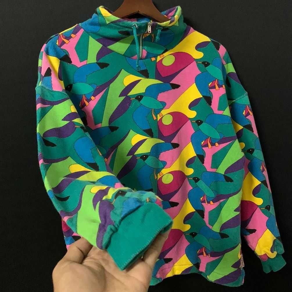 Japanese Brand Japanese Express By Nubou Ikeda Multi Color Crop Sweater Size US M / EU 48-50 / 2 - 3 Thumbnail