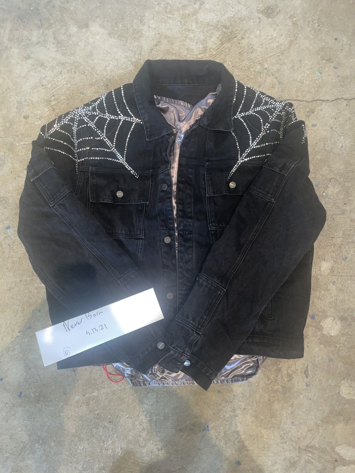 Winter Mens Denim Jacket With Diamond Inlaid Spider Baseball Jacket Sp5der  Designer Jackets Men Women Hip Hop Cardigan Coat From Designertee, $169.75