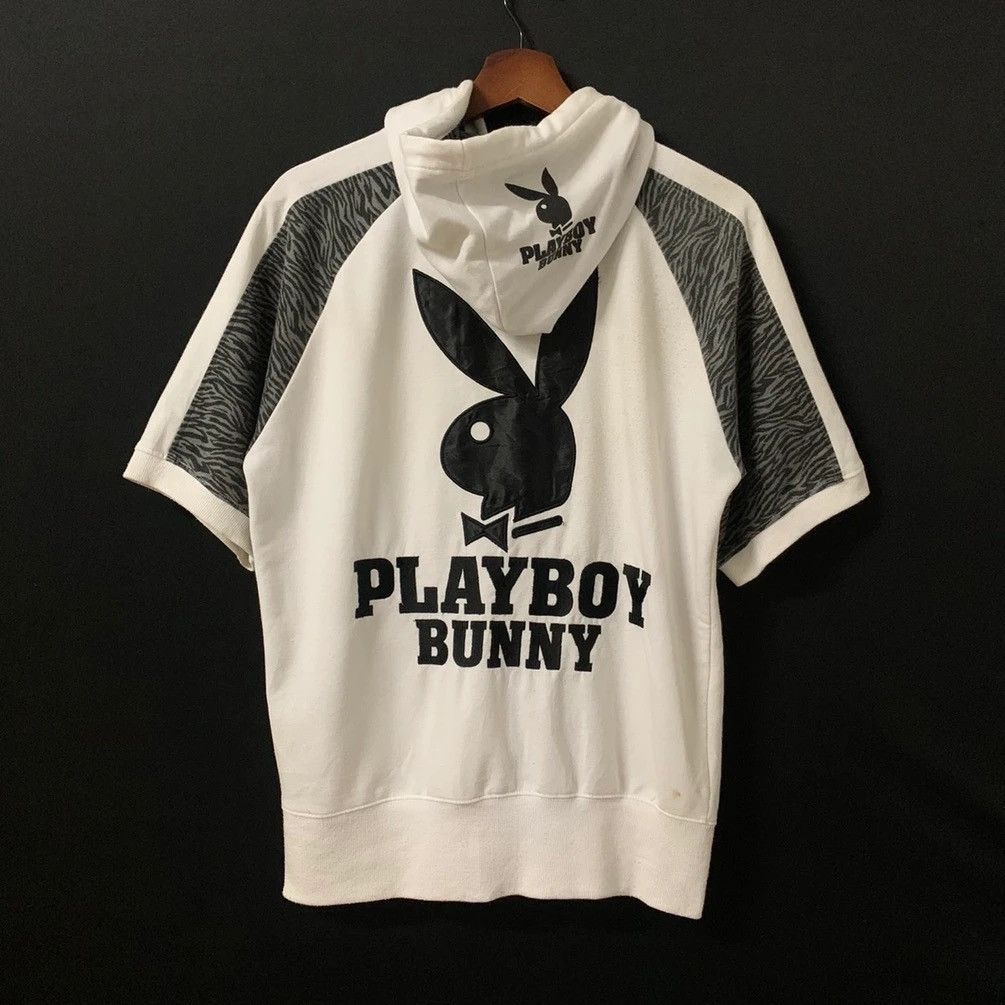Playboy × Vintage Vintage Playboy Big Logo Embroidery Zip Ups Pullover Sweater Size US M / EU 48-50 / 2 - 1 Thumbnail