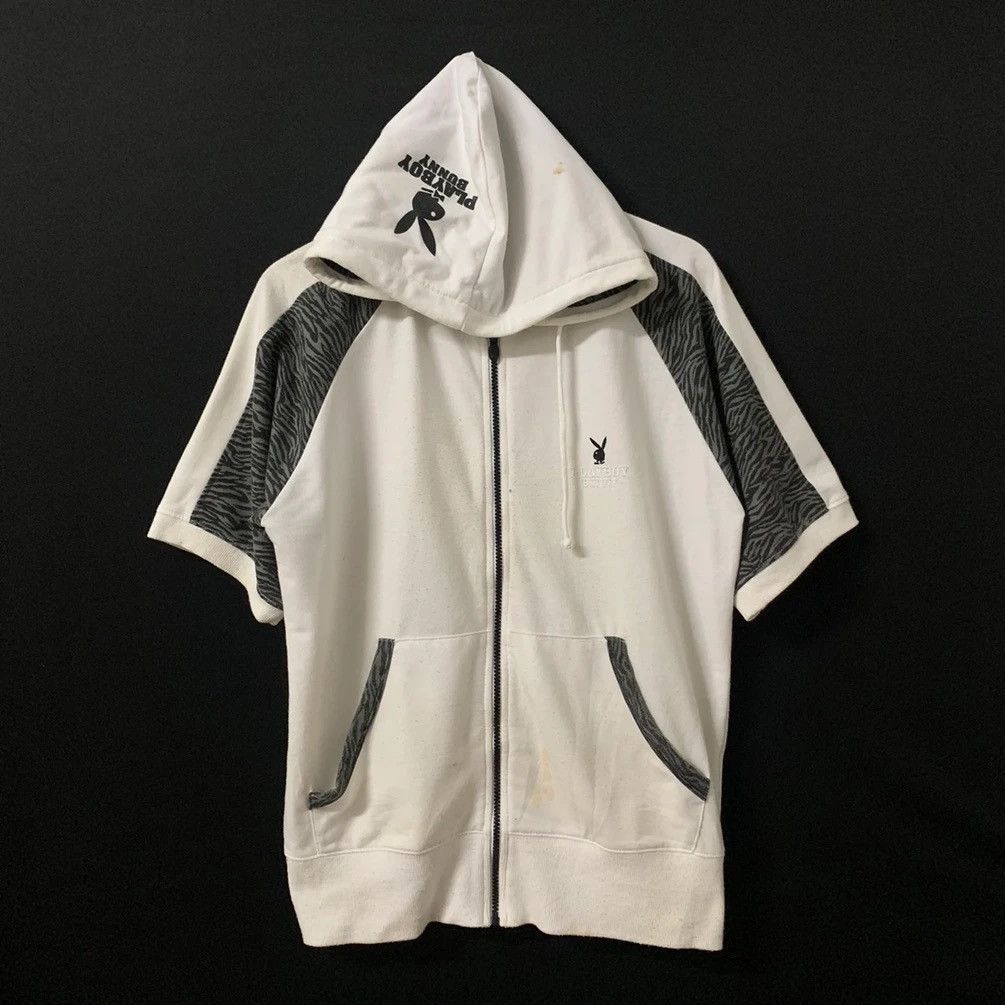Playboy × Vintage Vintage Playboy Big Logo Embroidery Zip Ups Pullover Sweater Size US M / EU 48-50 / 2 - 2 Thumbnail