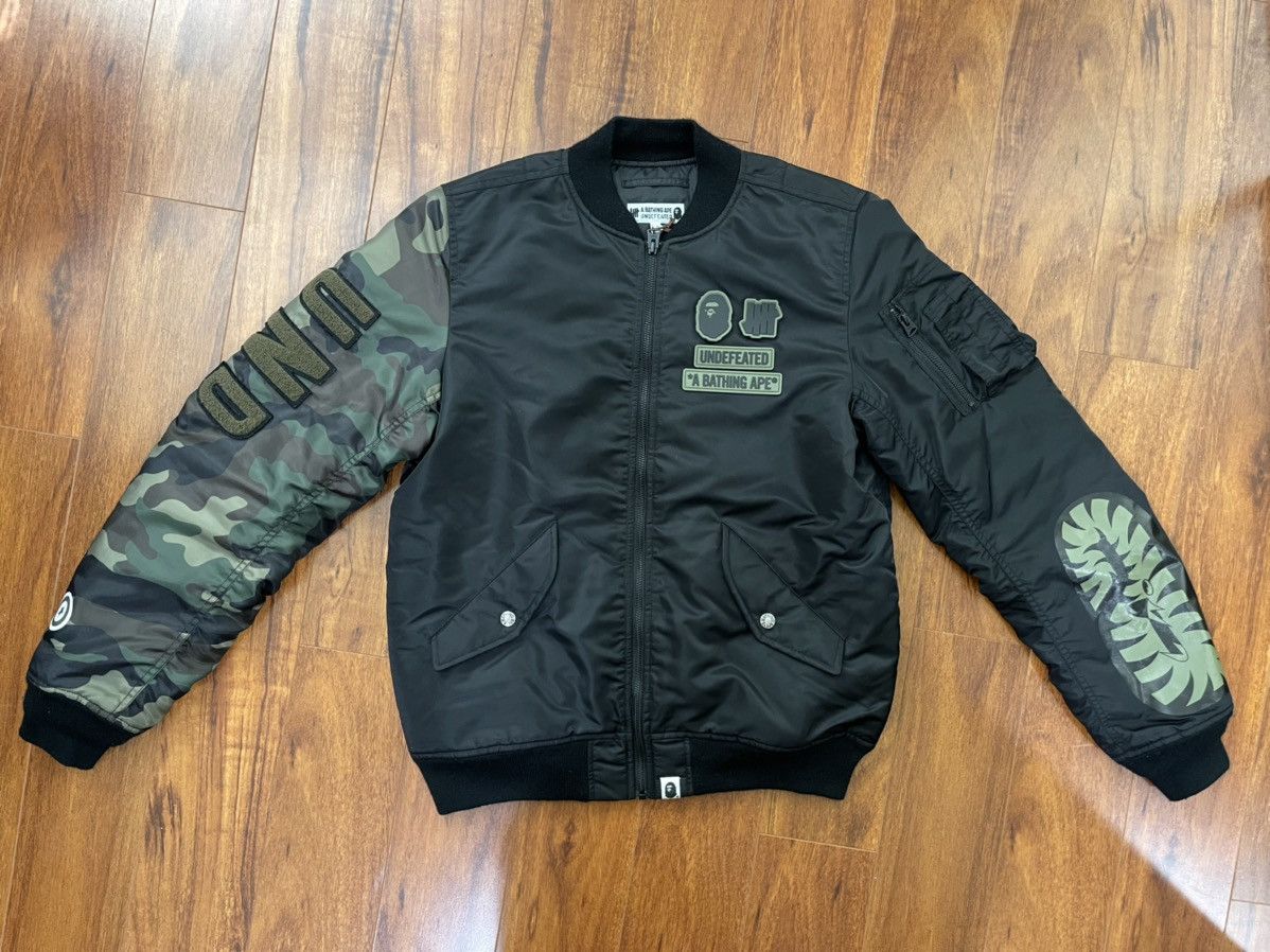 Bape undefeated best sale bomber jacket