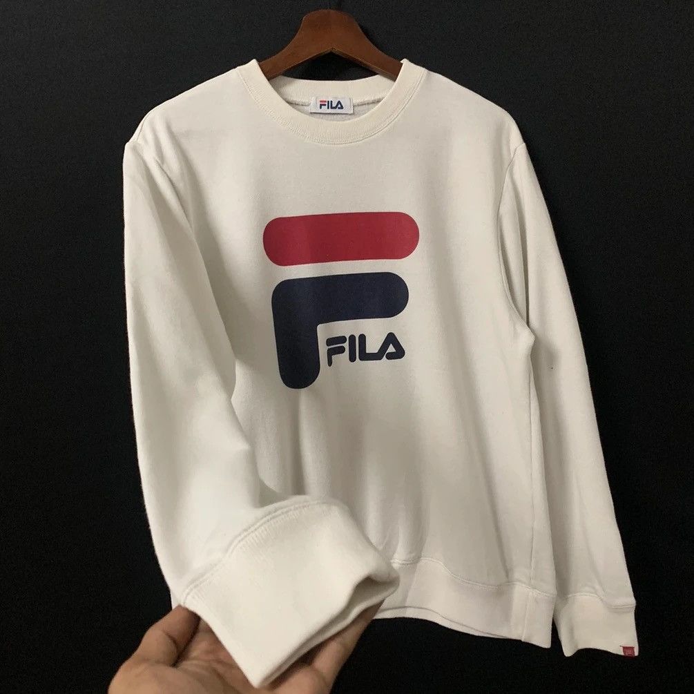 Fila Fila Big Logo Crewneck Pullover Sweater Sweatshirts Size US M / EU 48-50 / 2 - 3 Thumbnail