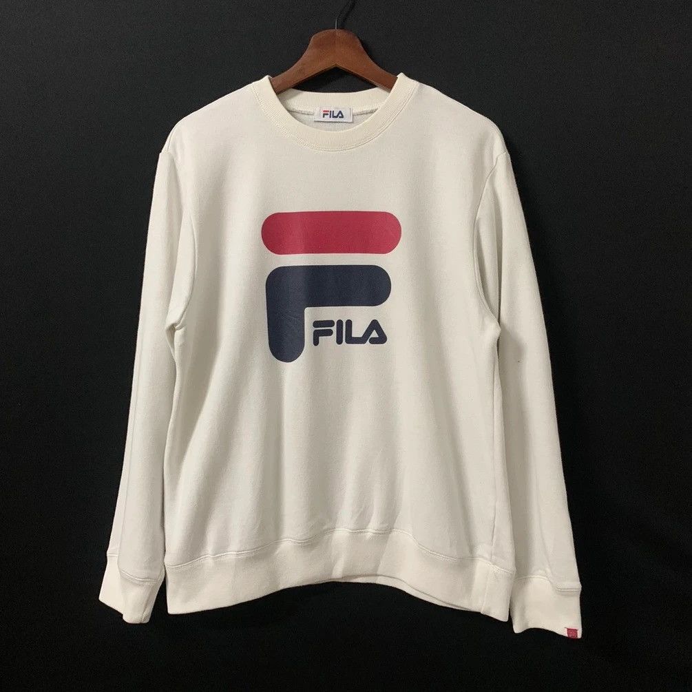 Fila Fila Big Logo Crewneck Pullover Sweater Sweatshirts Size US M / EU 48-50 / 2 - 1 Thumbnail