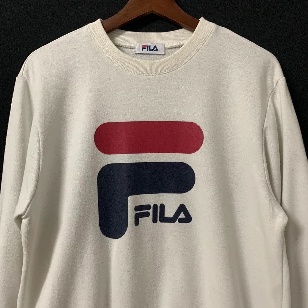 Fila Fila Big Logo Crewneck Pullover Sweater Sweatshirts Size US M / EU 48-50 / 2 - 2 Thumbnail