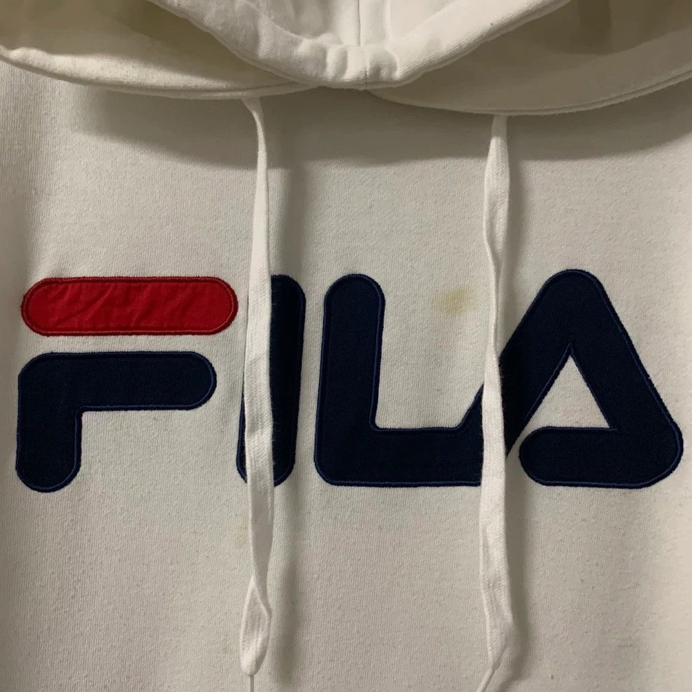 Fila Fila Big Logo Spell Out Hooded Pullover Sweater Sweatshirts Size US L / EU 52-54 / 3 - 2 Thumbnail