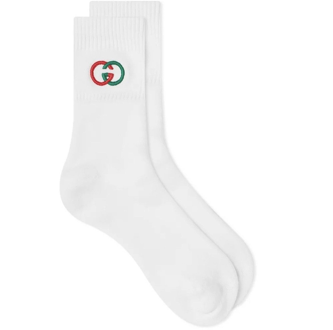 Gucci White Gucci Logo Socks Grailed