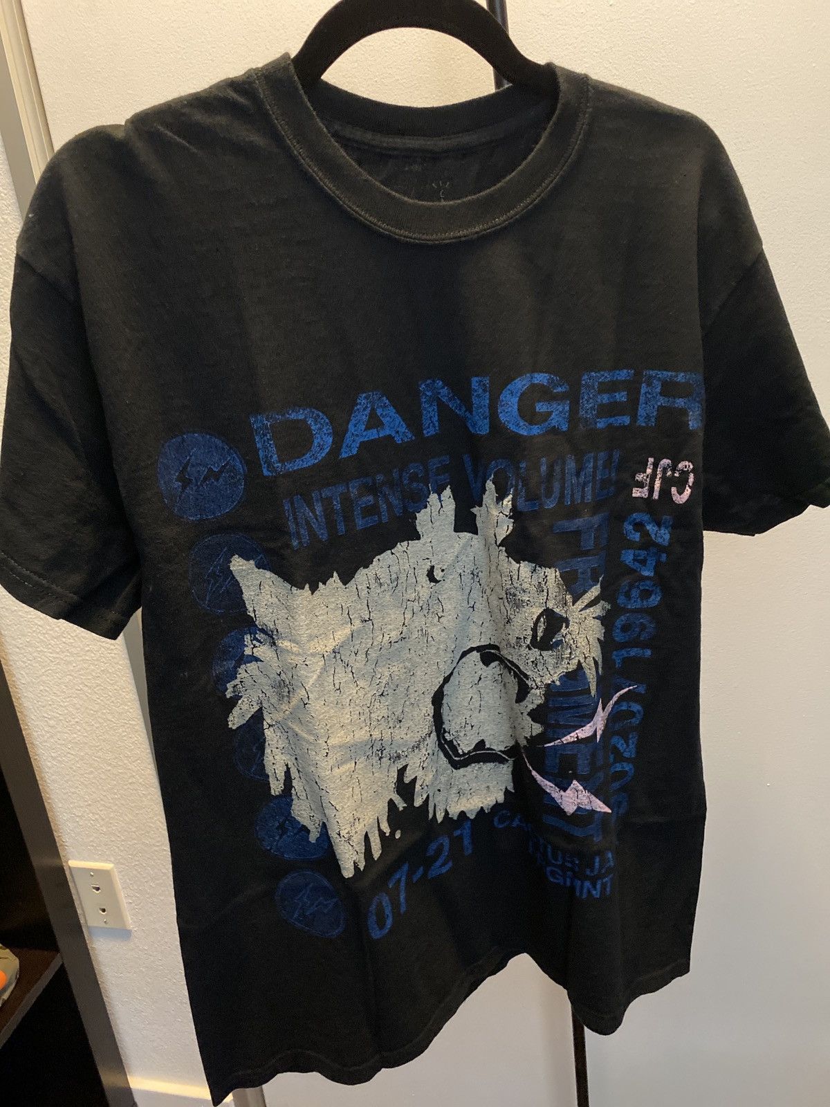 Travis Scott x fragment★Danger 半袖Tシャツ 送関込み Buy Cactus Jack by Travis Scott For Fragment Danger Tee