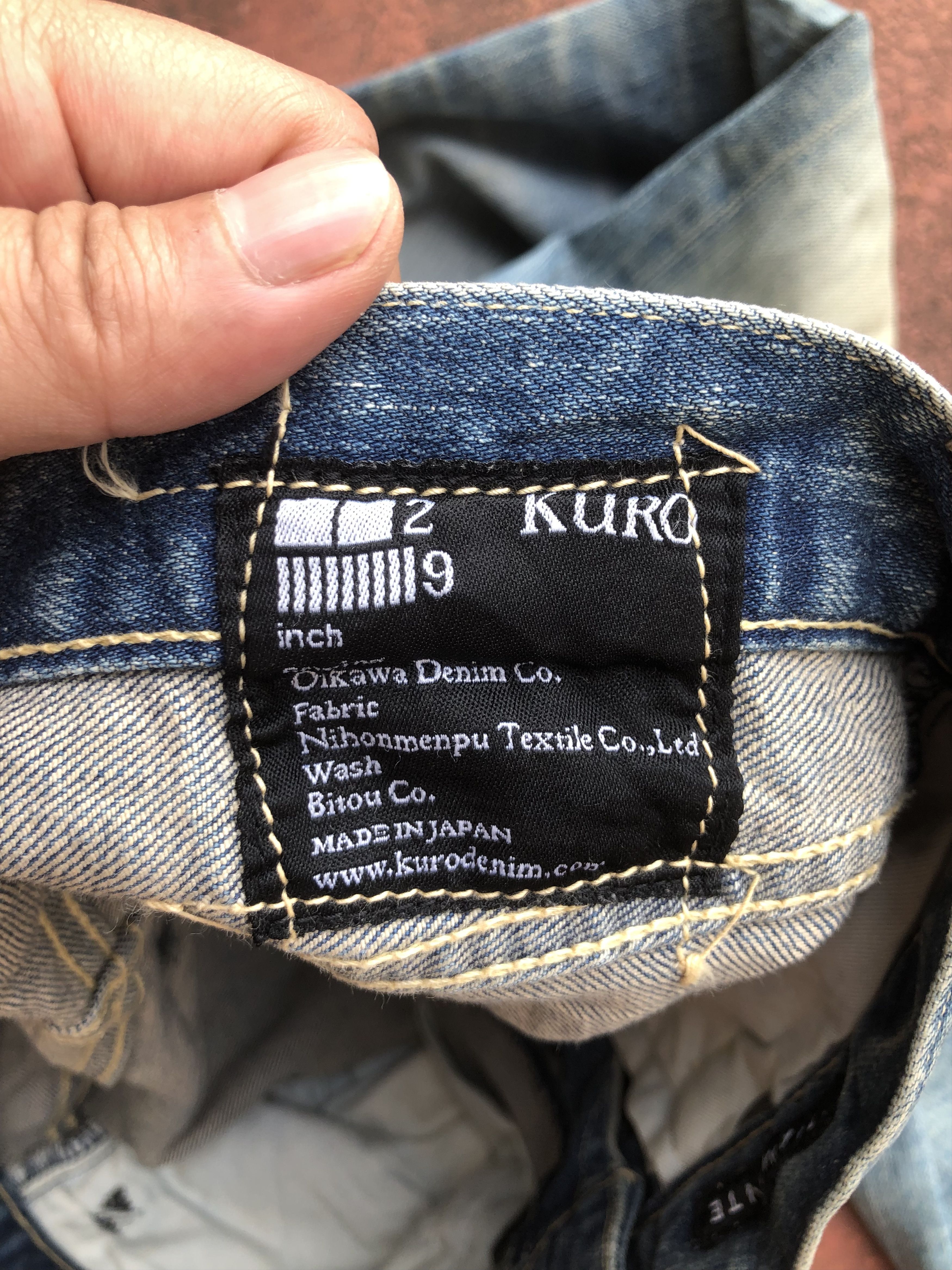 KURO JAPAN’S KURO SKINNY RAW SELVEDGE DENIM Size US 31 - 19 Thumbnail