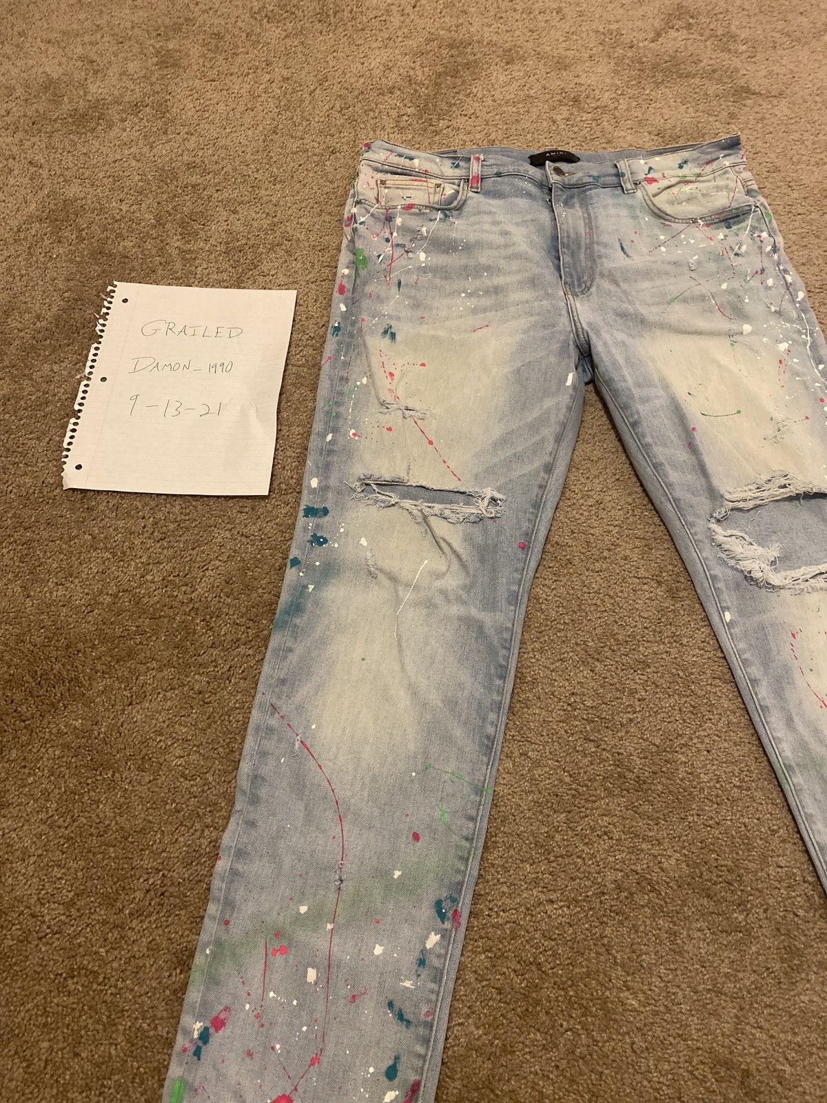 Amiri Amiri Jeans Size US 38 / EU 54 - 1 Thumbnail