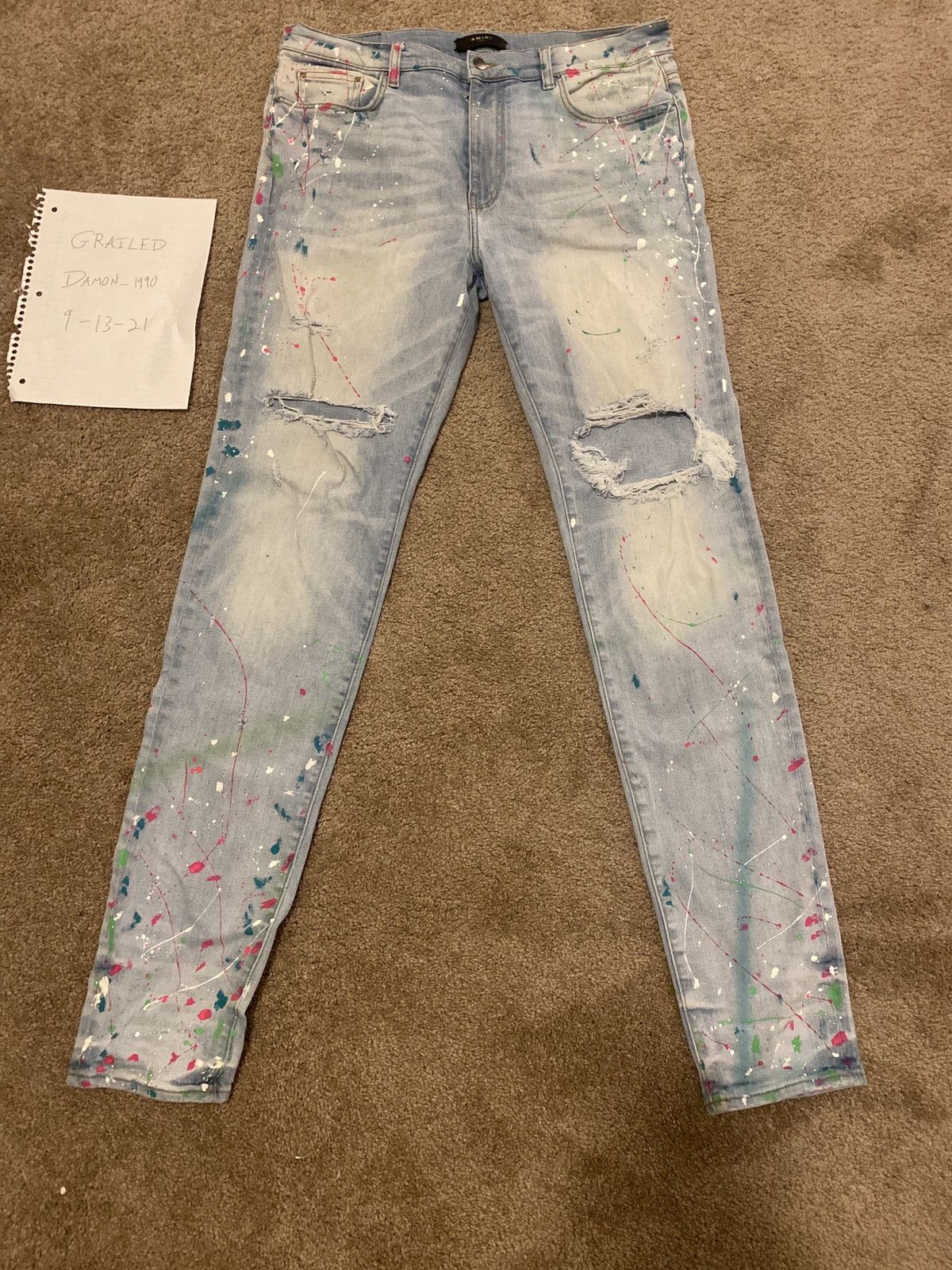 Amiri Amiri Jeans Size US 38 / EU 54 - 2 Thumbnail