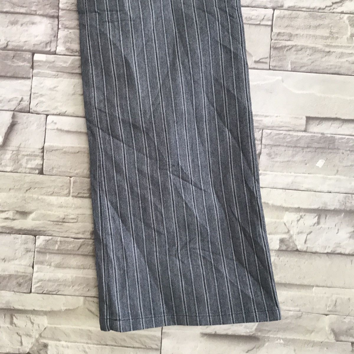 semanticdesign Semantic Design Pinstriped Denim Flare Jeans Size US 34 / EU 50 - 8 Thumbnail