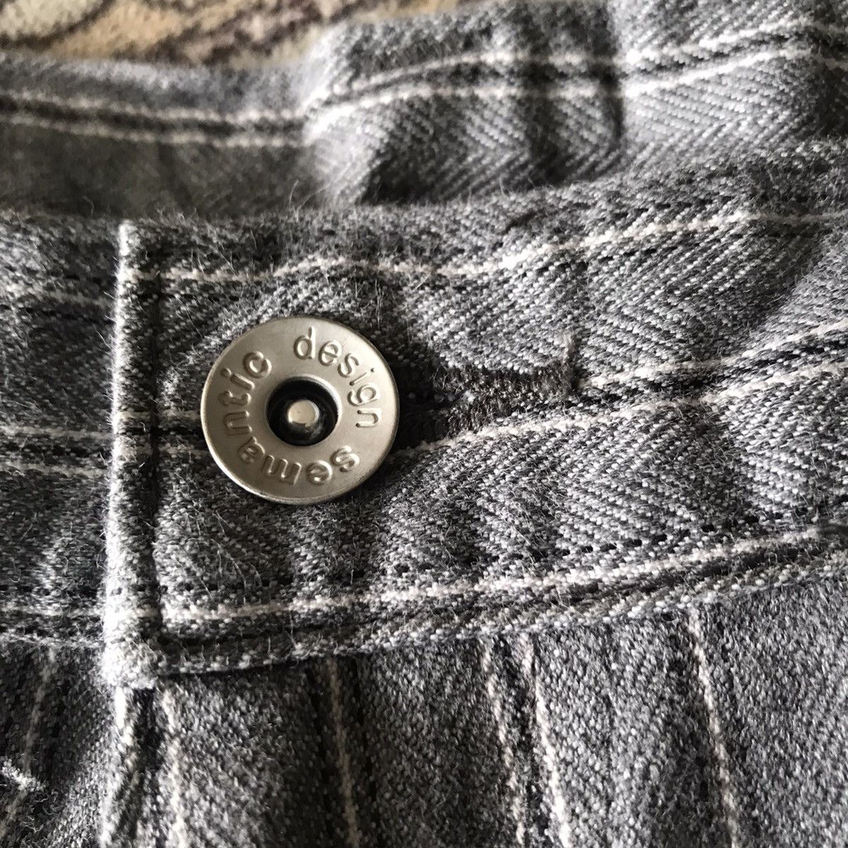 semanticdesign Semantic Design Pinstriped Denim Flare Jeans Size US 34 / EU 50 - 15 Thumbnail