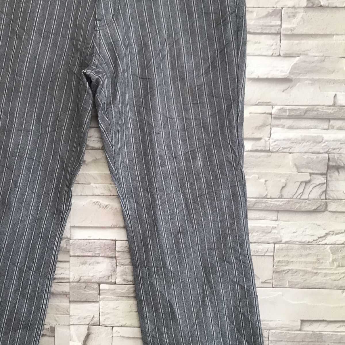semanticdesign Semantic Design Pinstriped Denim Flare Jeans Size US 34 / EU 50 - 6 Thumbnail