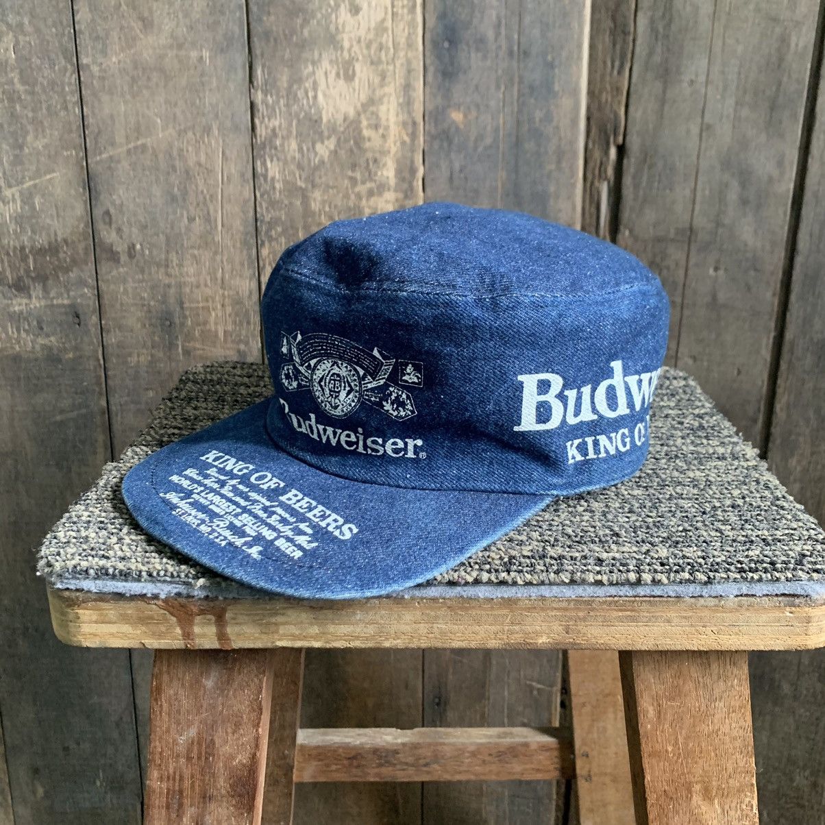 Vintage budweiser fishing team hat - Gem