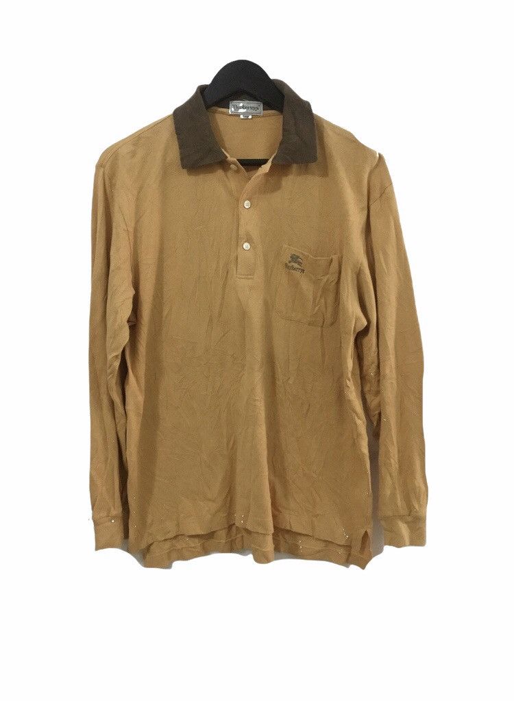 Burberry Polo Long Sleve With Single Pocket
