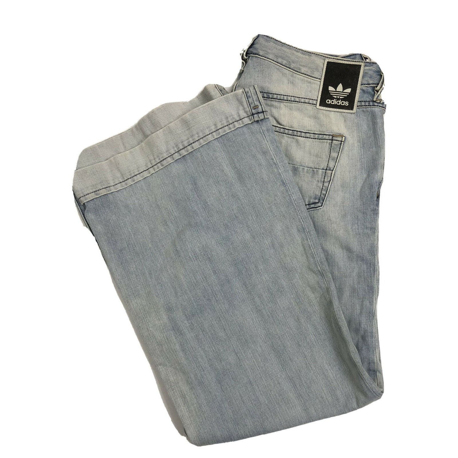 DIESEL ADI-YBOディーゼルアディダスコラボフレアデニム Diesel Diesel X Adidas Adi-Ybo 28x30 Blue Denim Jeans Wide-leg
