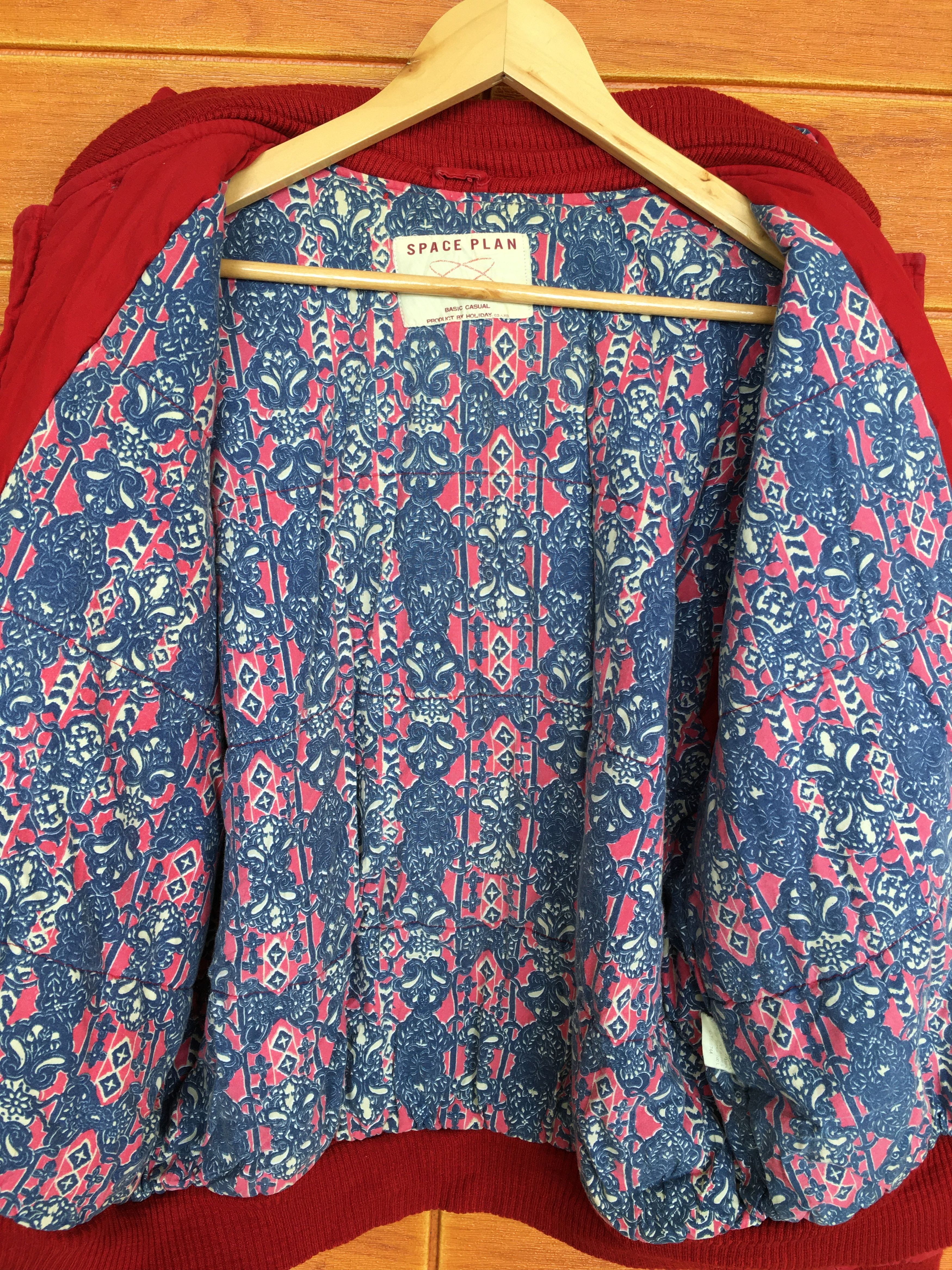 Japanese Brand Vintage Space Plan Red Jacket Size US L / EU 52-54 / 3 - 9 Thumbnail
