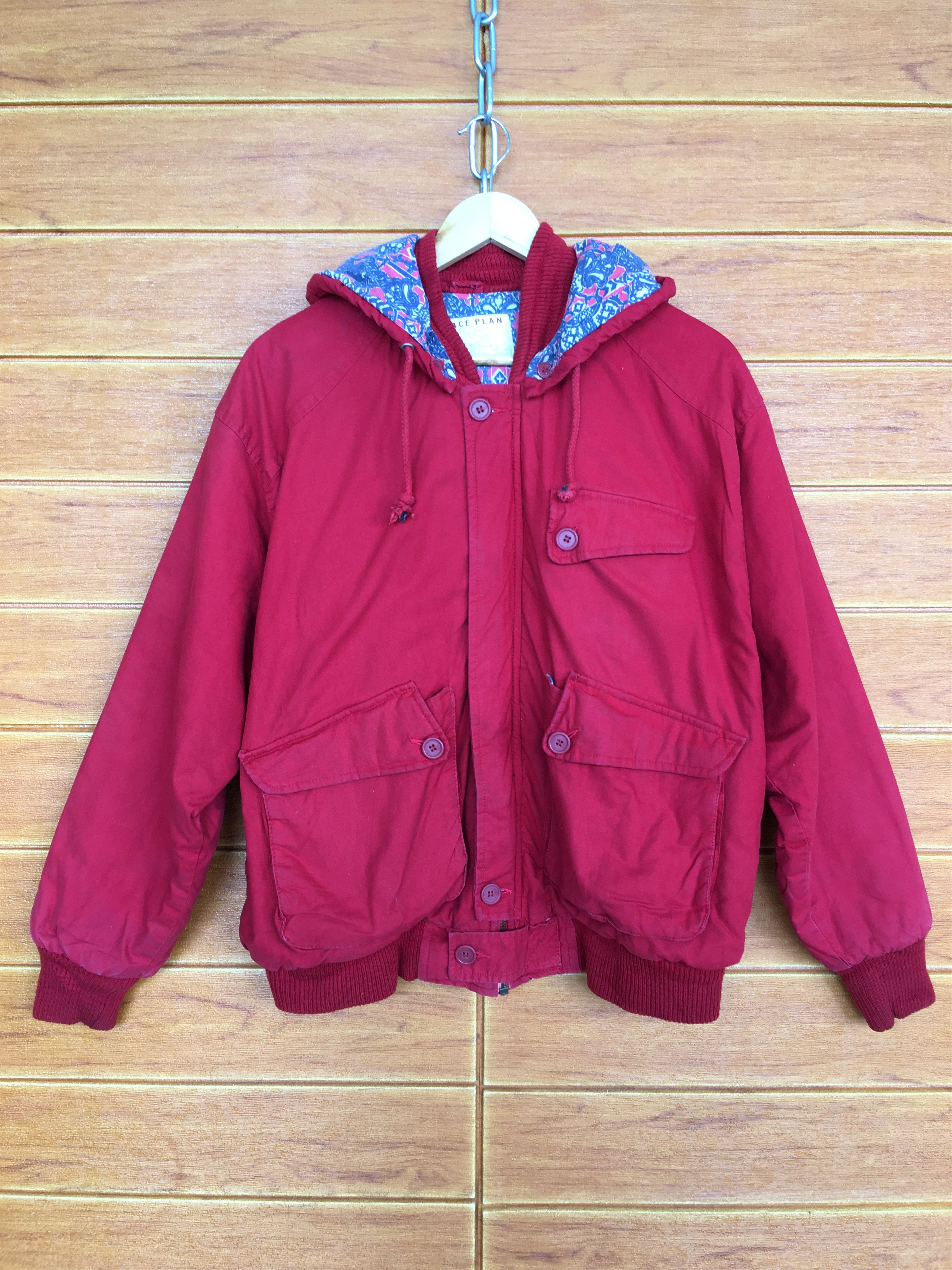 Japanese Brand Vintage Space Plan Red Jacket Size US L / EU 52-54 / 3 - 1 Thumbnail