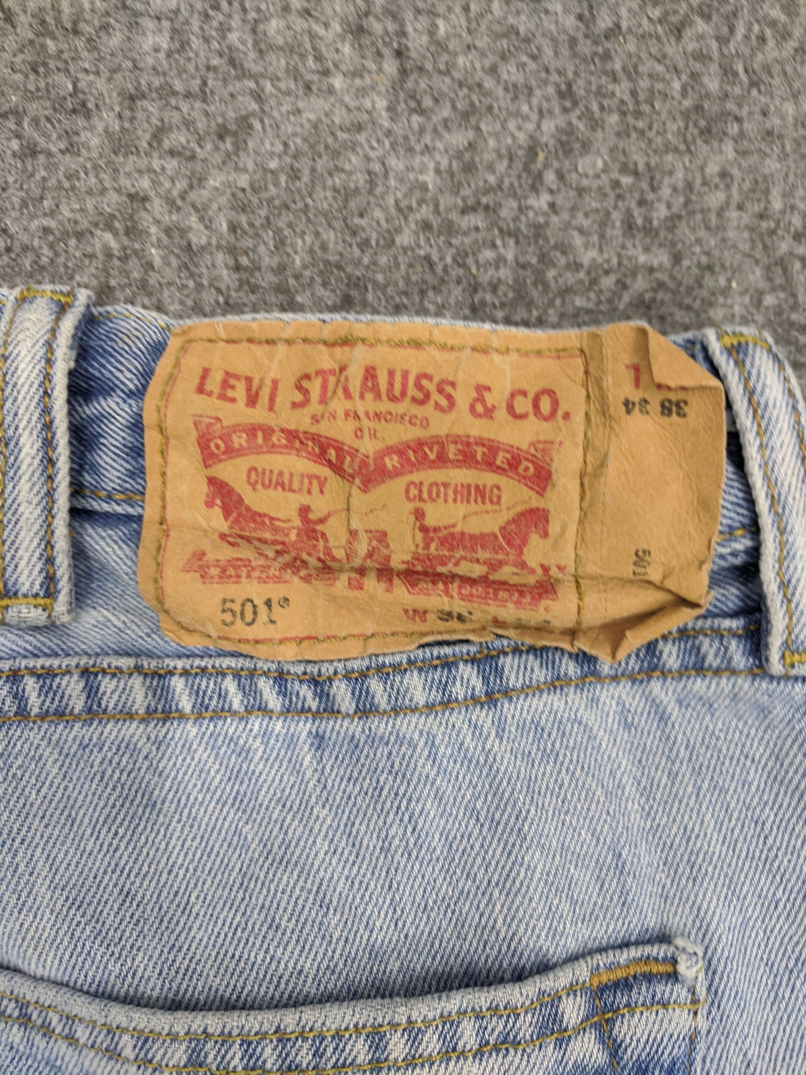 Levi's Vintage 90s Levis 501 Jeans DP0688 Size US 39 - 12 Thumbnail