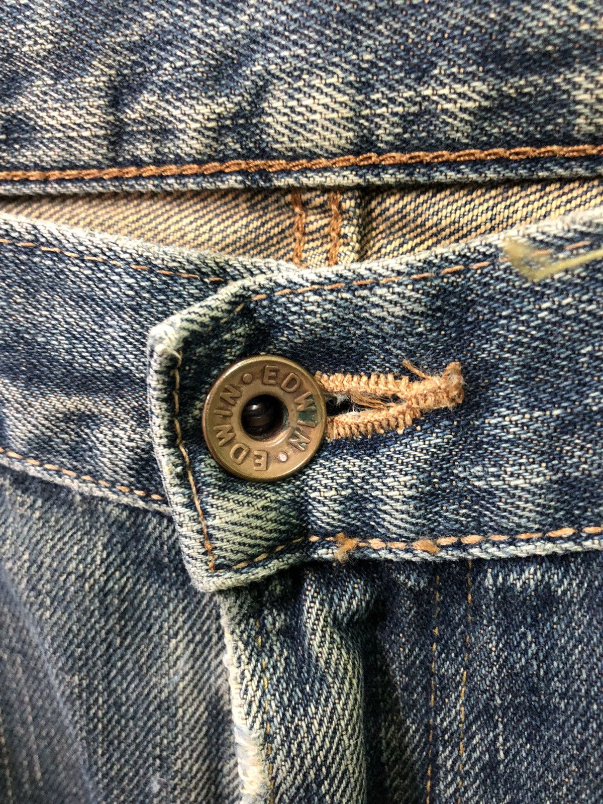 Edwin × Japanese Brand Vintage Edwin 505x Distressed Denim Jeans Size US 31 - 3 Thumbnail