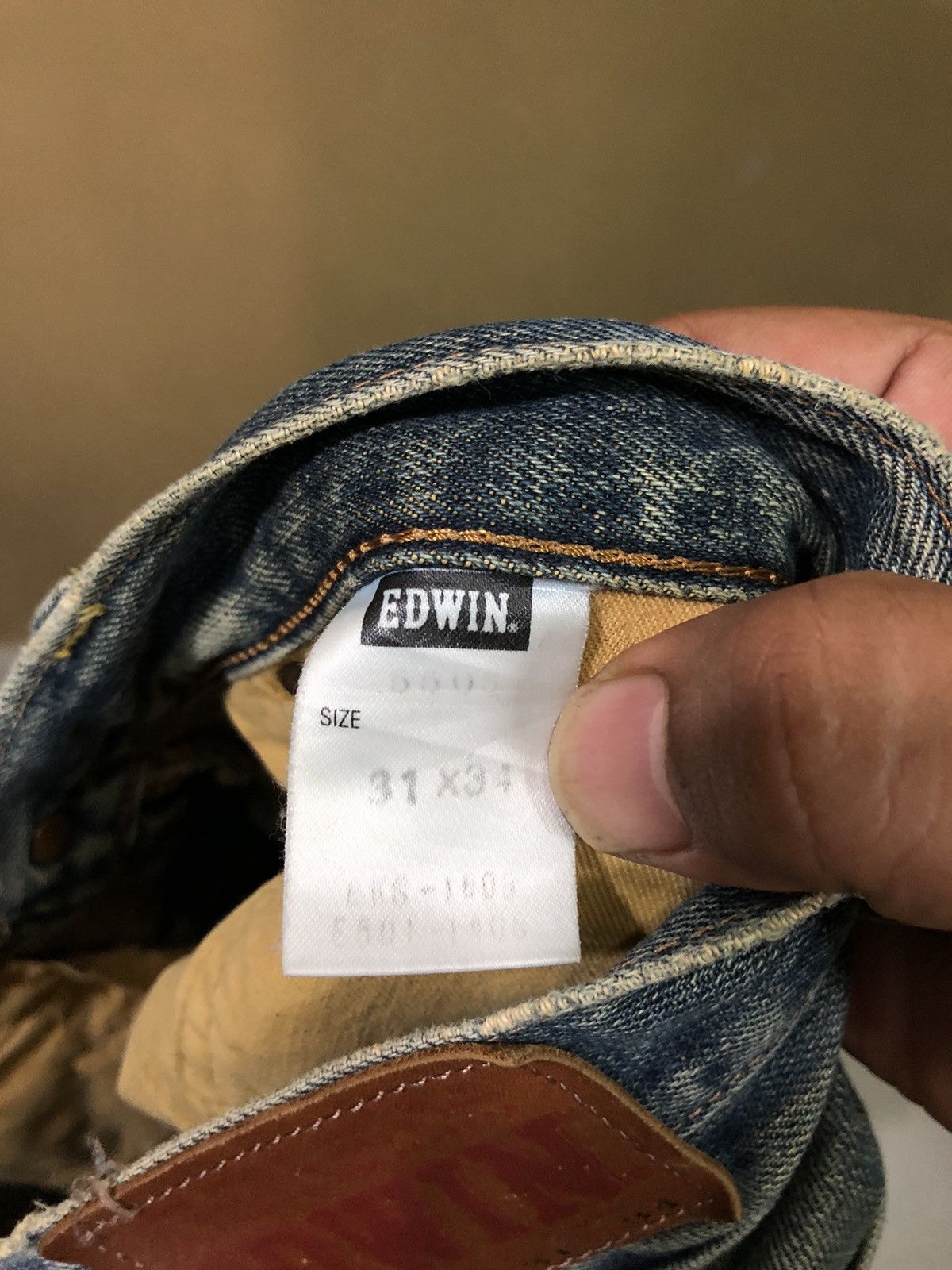 Edwin × Japanese Brand Vintage Edwin 505x Distressed Denim Jeans Size US 31 - 7 Thumbnail