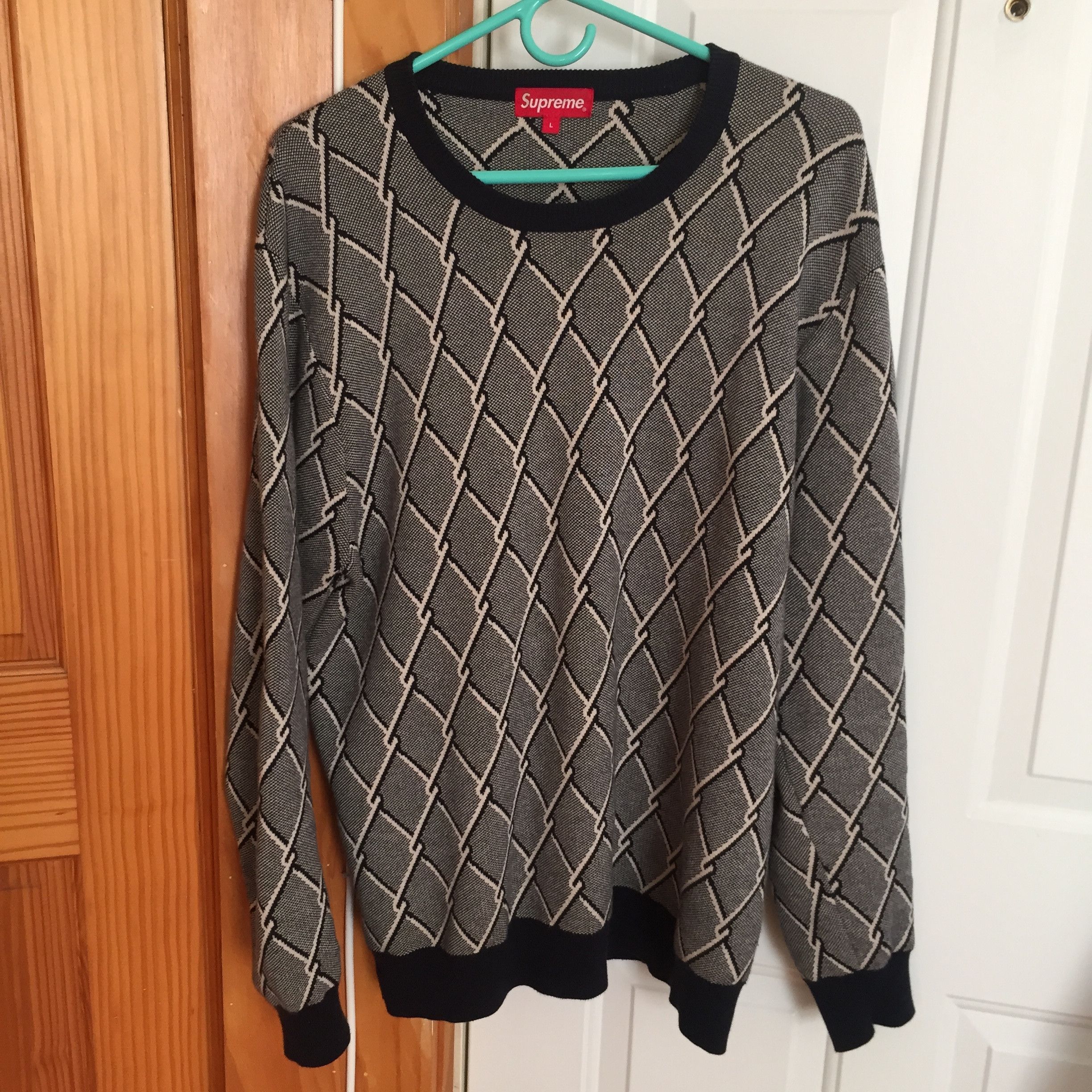 Supreme Supreme chain link sweater | Grailed