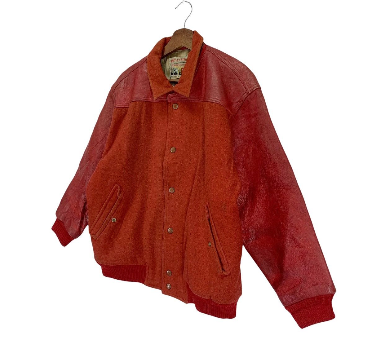 Other Vintage HAFL.G.S STUDIO VARSITY LEATHER JACKET Size US M / EU 48-50 / 2 - 2 Thumbnail