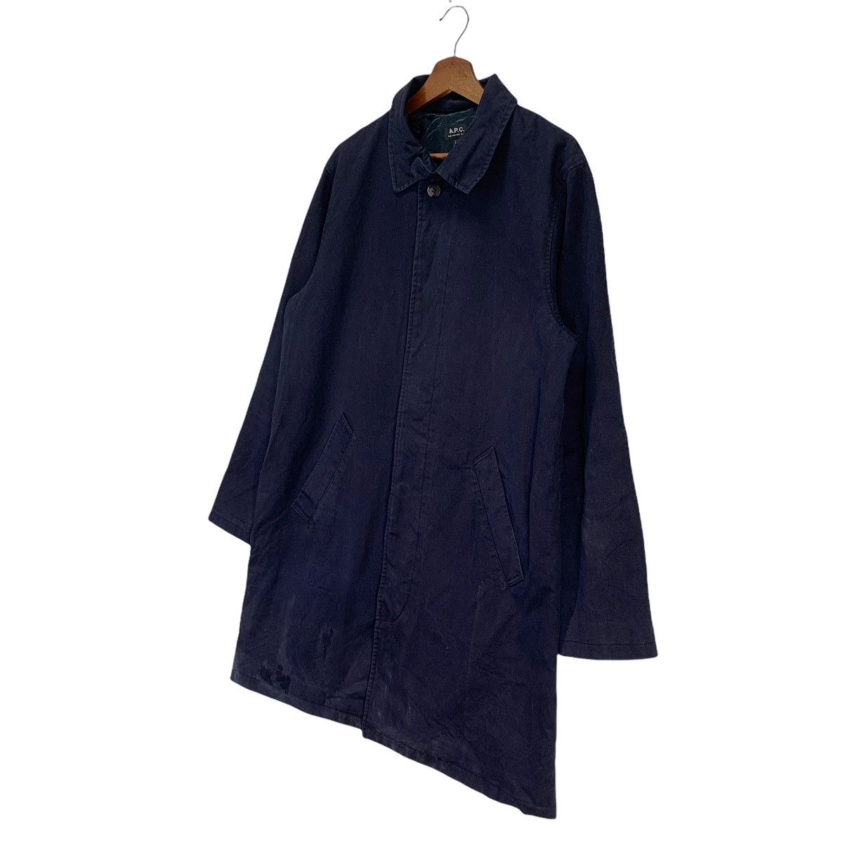 A.P.C. × Designer × Japanese Brand Vintage A.P.C Japanese Brand Long Coat Size US L / EU 52-54 / 3 - 2 Thumbnail