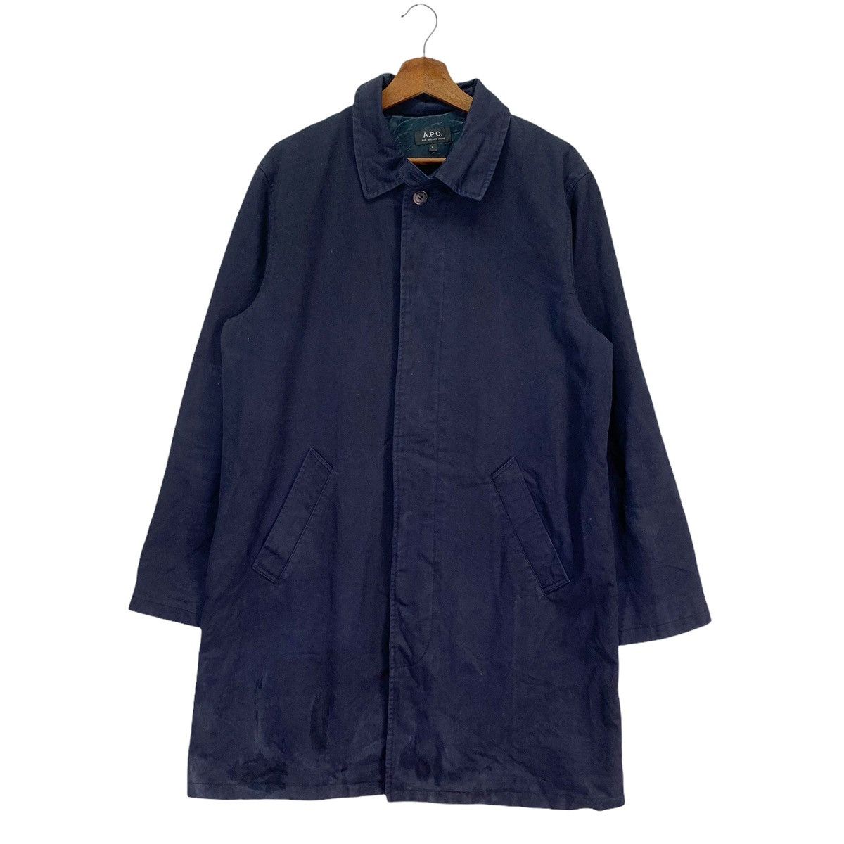 A.P.C. × Designer × Japanese Brand Vintage A.P.C Japanese Brand Long Coat Size US L / EU 52-54 / 3 - 1 Thumbnail