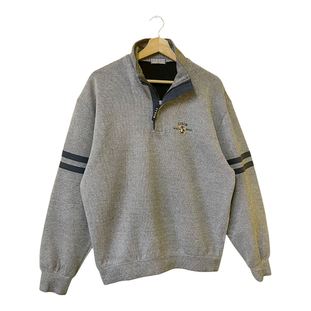 Vintage Vintage Zyxon MusingWear Halfzip Sweatshirt Size M Size US M / EU 48-50 / 2 - 2 Thumbnail