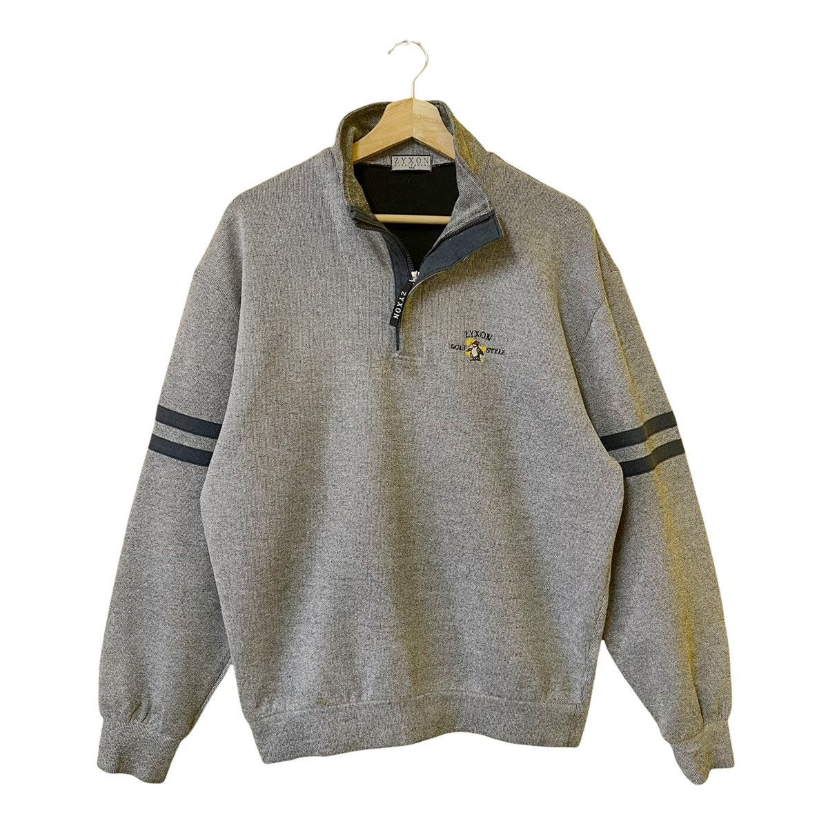 Vintage Vintage Zyxon MusingWear Halfzip Sweatshirt Size M Size US M / EU 48-50 / 2 - 1 Thumbnail