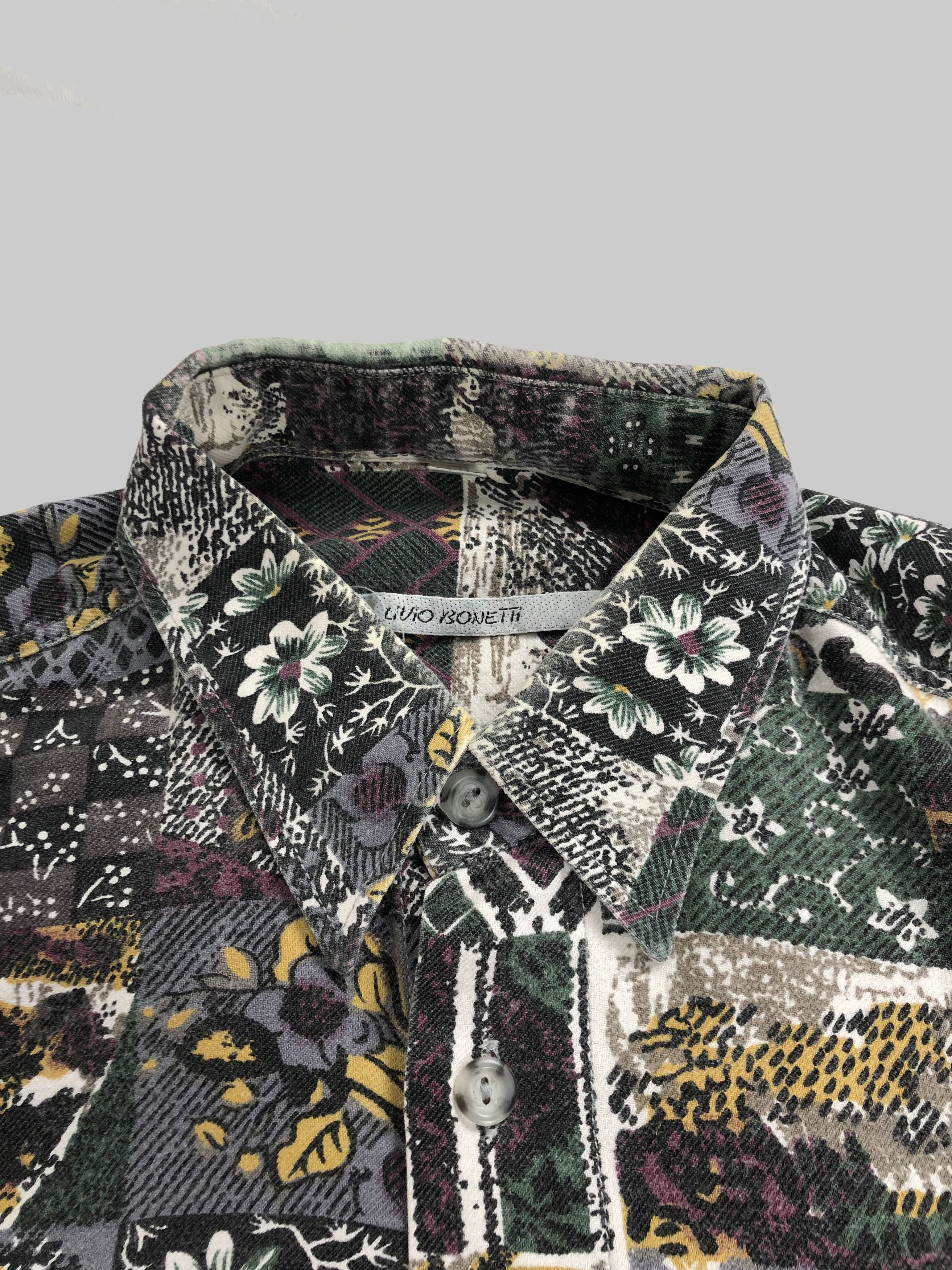 Flannel Livio Bonetti Flannel Patchwork Shirt Travis Scott Style Size US M / EU 48-50 / 2 - 7 Thumbnail