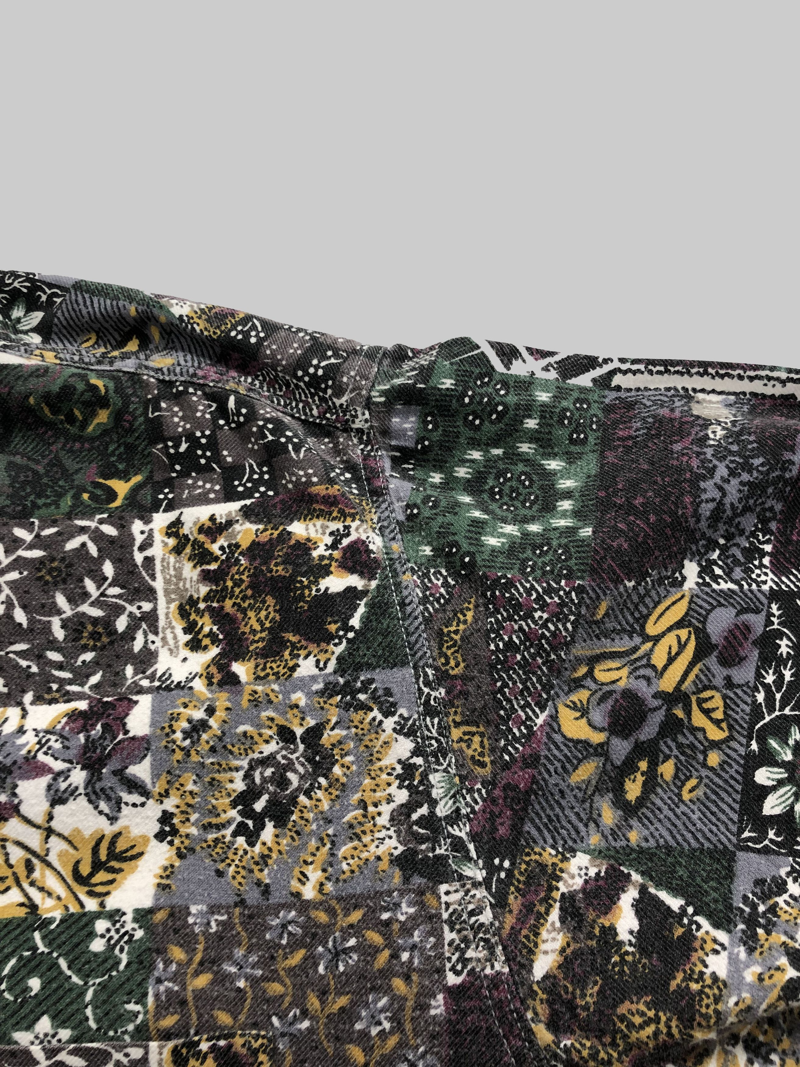 Flannel Livio Bonetti Flannel Patchwork Shirt Travis Scott Style Size US M / EU 48-50 / 2 - 5 Thumbnail