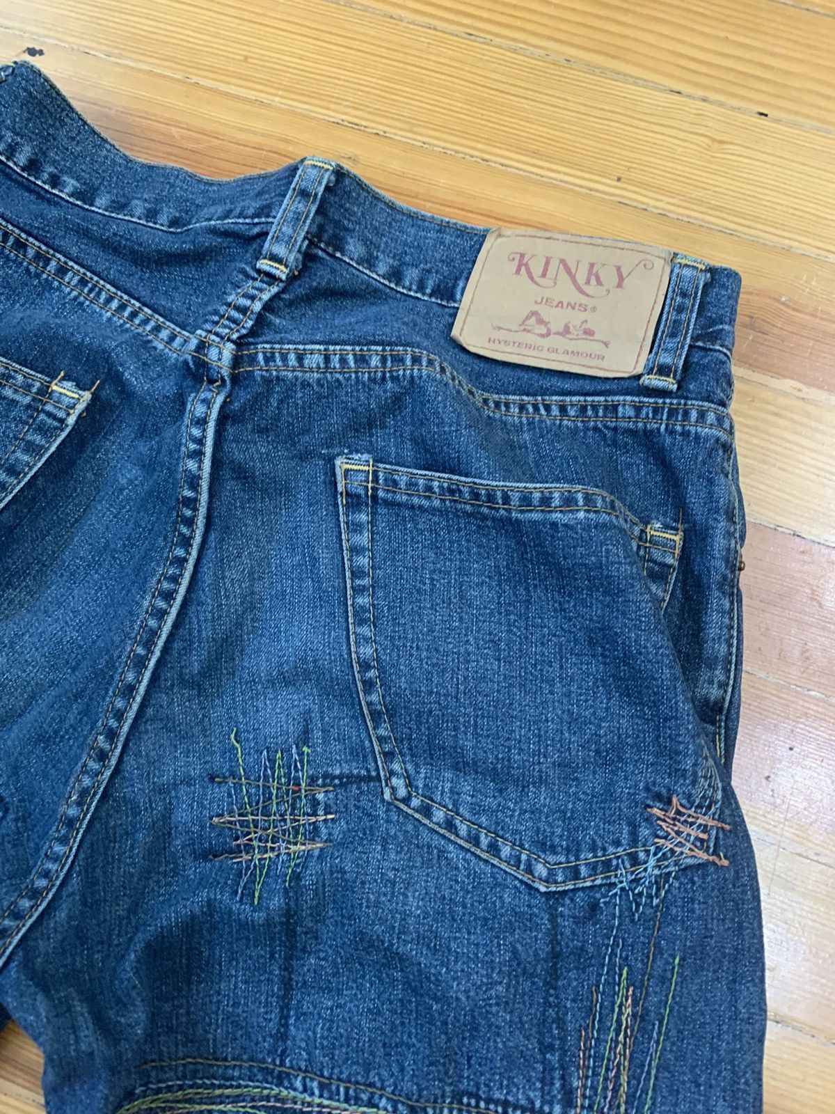 Hysteric Glamour Hysteric glamour kinky flair denim jeans stitch work Size US 28 / EU 44 - 3 Thumbnail
