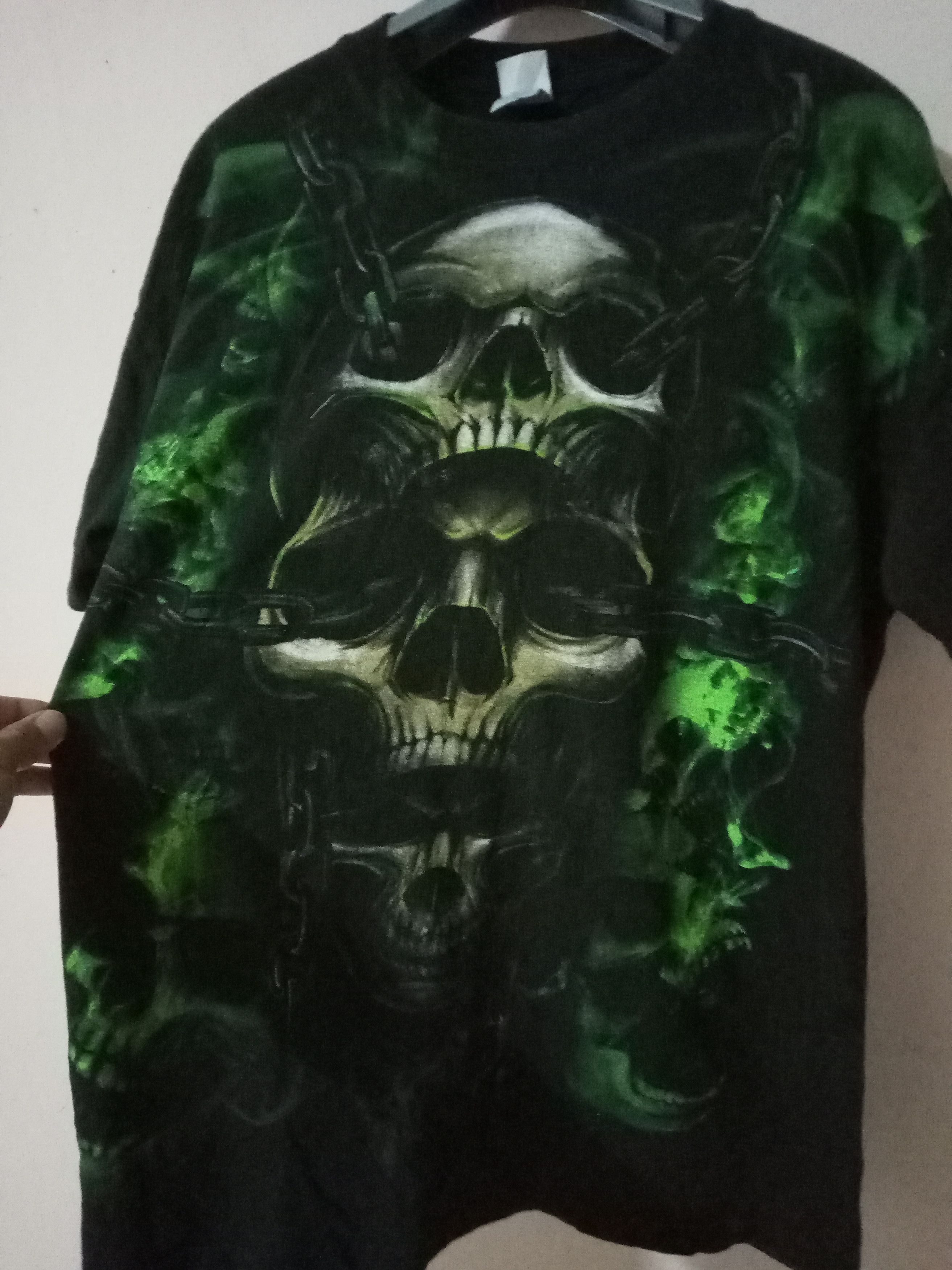 Rap Tees Vintage Skull Smoke Rocky Asap Fashion raptees Size US L / EU 52-54 / 3 - 3 Thumbnail