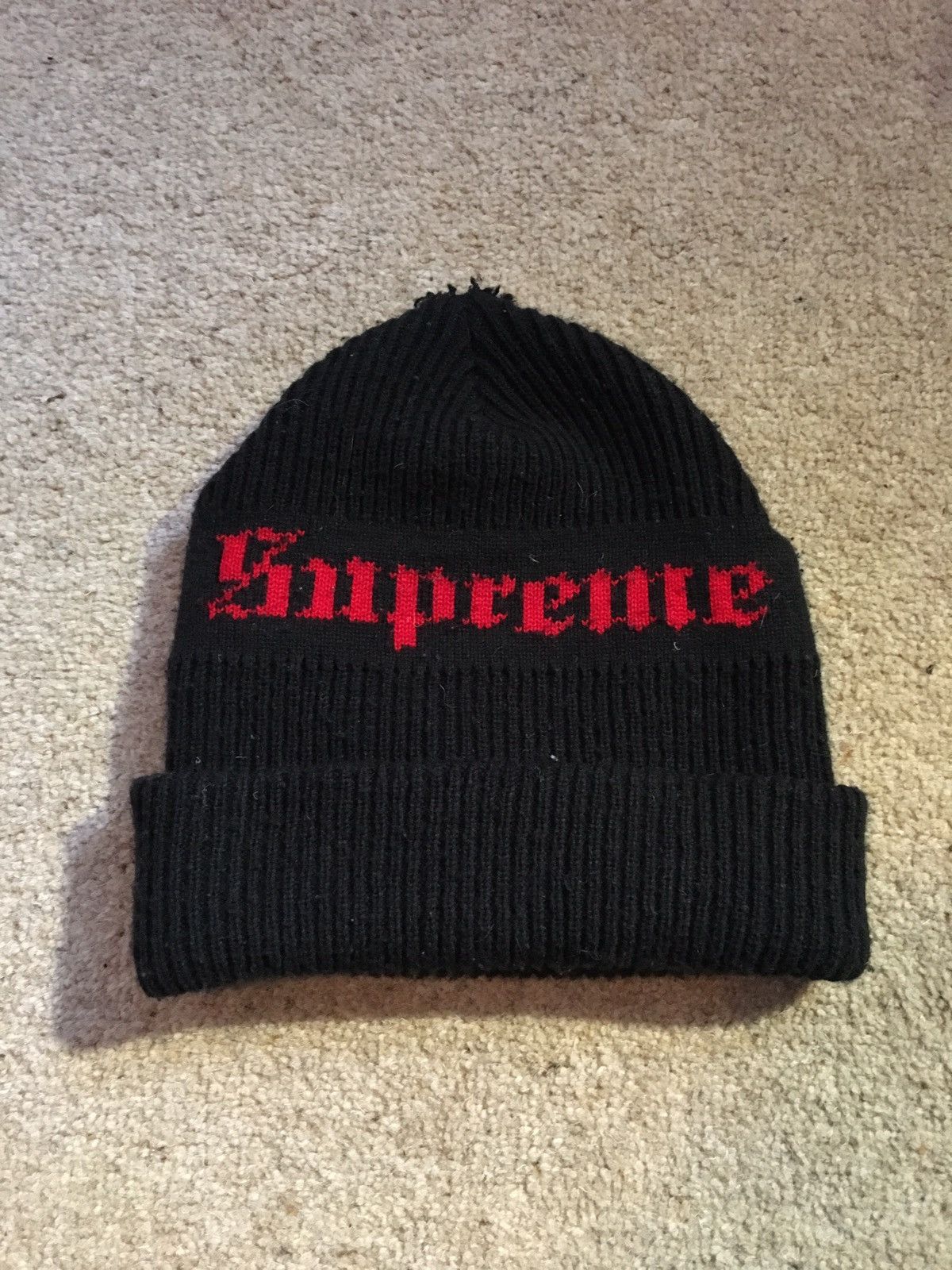 Supreme Supreme Old English Beanie | Grailed