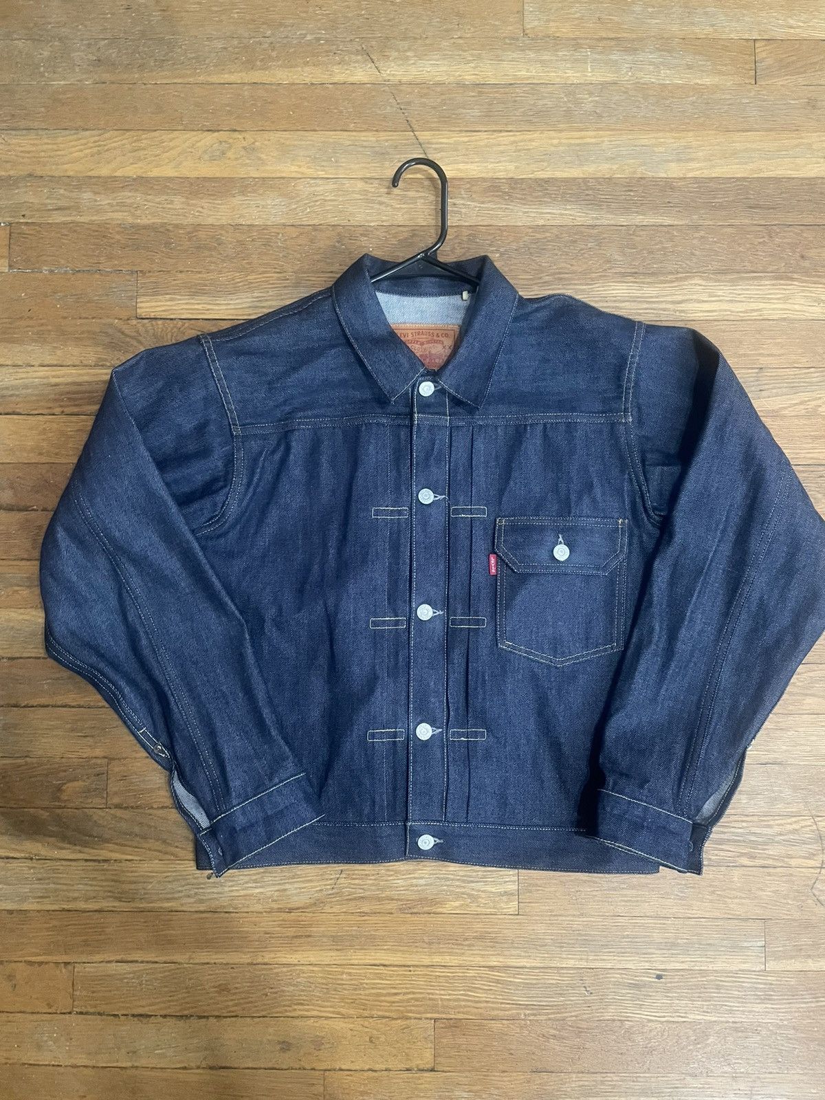 Levi's Levi's LVC type 1 raw denim jacket size 38 | Grailed