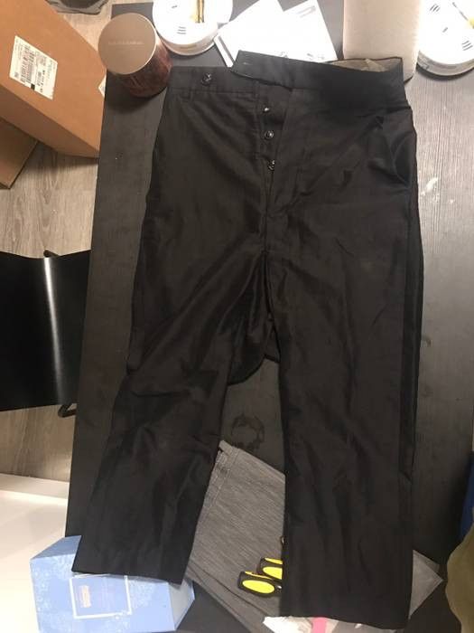 Rick Owens Black Wool Cropped Astaire Trousers – BlackSkinny