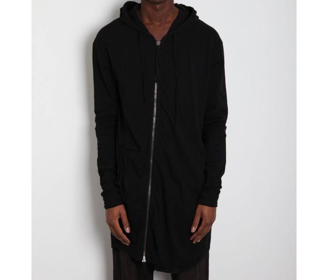 Damir Doma × Silent By Damir Doma Asymmetric designer zip hoodie