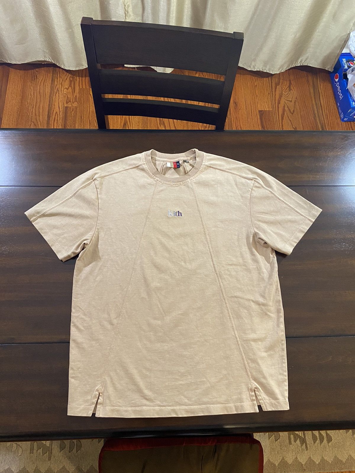 Kith Garment Dyed Paneled tee