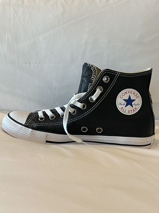 Chrome Hearts Chrome Hearts Converse leather high tops | Grailed