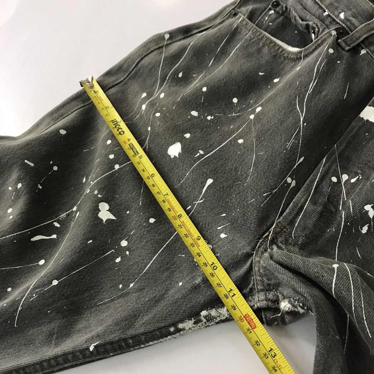 Levi's × Levi's Vintage Clothing Levi’s 501 Splatter painted Helmut Lang Style denim pant Size US 30 / EU 46 - 14 Thumbnail