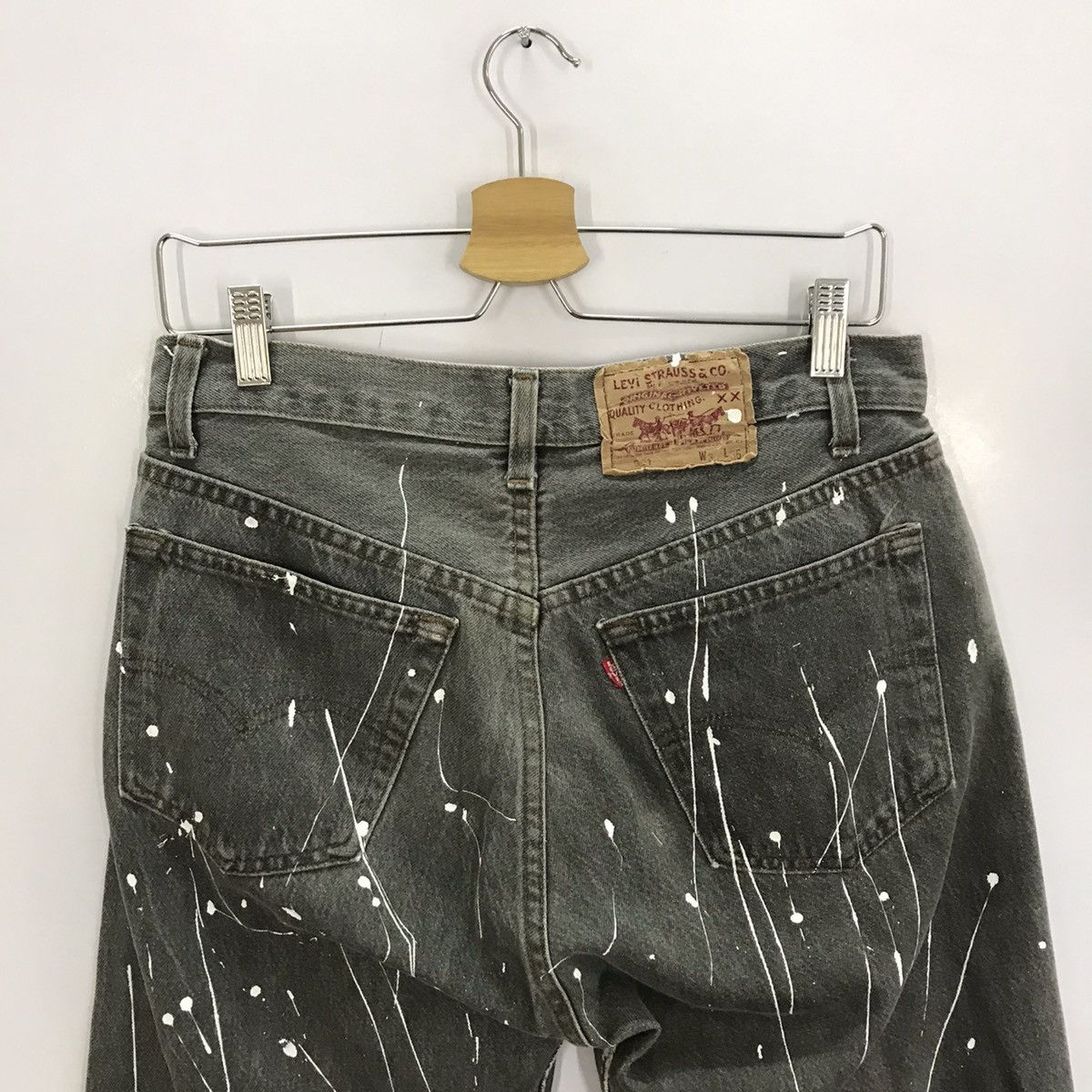 Levi's × Levi's Vintage Clothing Levi’s 501 Splatter painted Helmut Lang Style denim pant Size US 30 / EU 46 - 5 Thumbnail